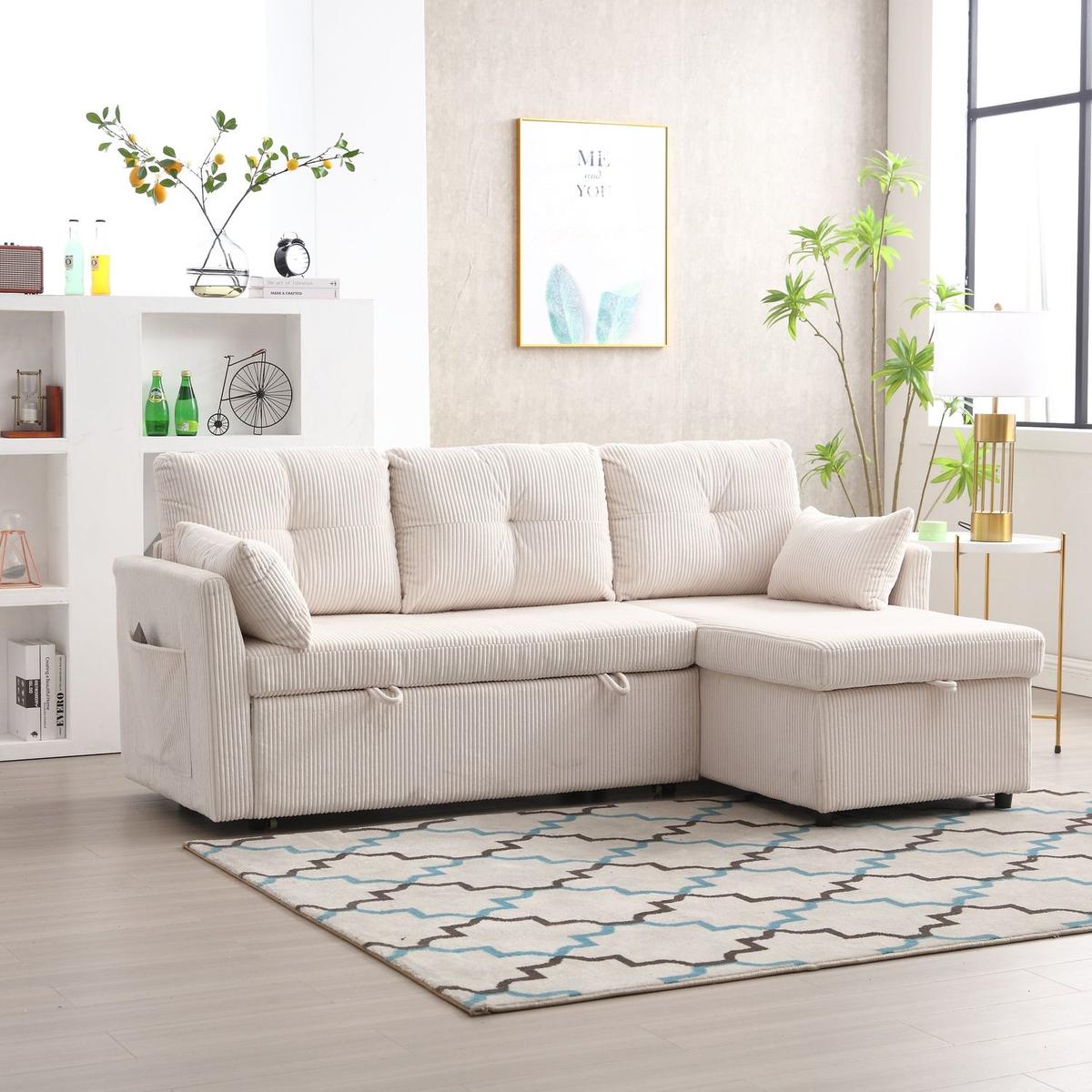 Modular Sectional Sofa L Shaped Modular Couch with Reversible Chaise Modular Sofa Sectional Couch with Storage Seats