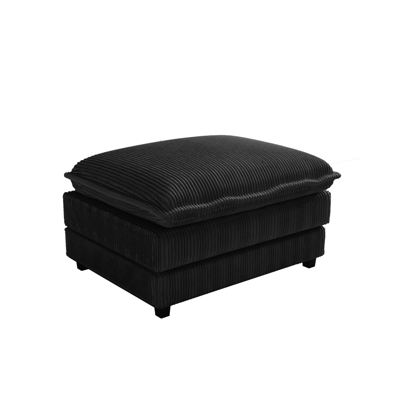 Modular Sectional Sofa,Deep Seat Couch for Living Room , Modern L-Shaped Sofa for Living Room Bedroom Apartment,BLACK