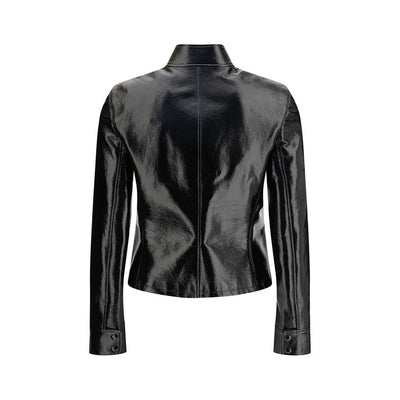 Courrèges Black Cotton Full-Length Jacket