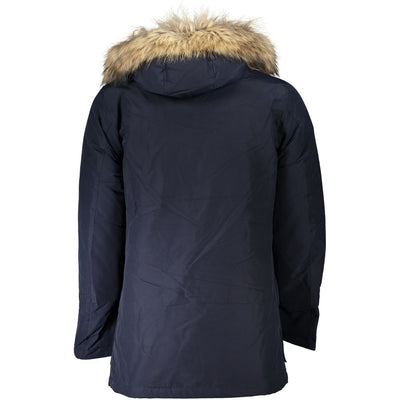 Woolrich Blue Cotton Men's Parka