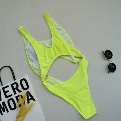 Bikini One Piece Swimsuit Hollow Out Cutout Sexy One Piece Swimsuit Tie Dye