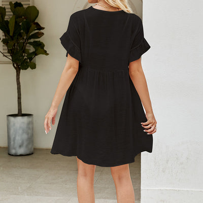 Arrival Vacation Sun Protection Blouse Solid Color Stringy Selvedge Cuff Sexy See through Bikini Smock Dress