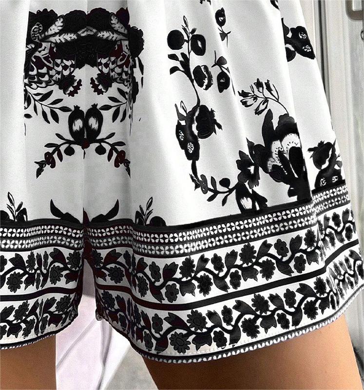 Beach Shorts Overpants Vacation Beach Shorts Summer Loose Printed Pants