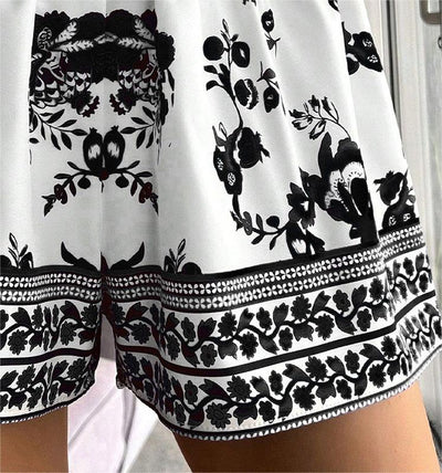 Beach Shorts Overpants Vacation Beach Shorts Summer Loose Printed Pants