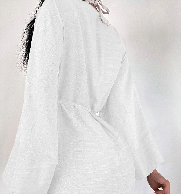 Beach Cover Up Thin Outer Match V Neck Beach Cover Up Beach Vacation Sun Protection Blouse