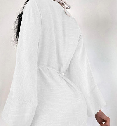 Beach Cover Up Thin Outer Match V Neck Beach Cover Up Beach Vacation Sun Protection Blouse