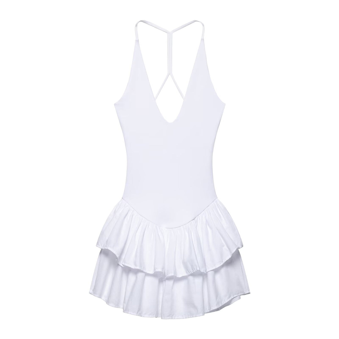 Women Clothing Spring Slim Fit Slimming Casual Sling Strap Sexy Dress
