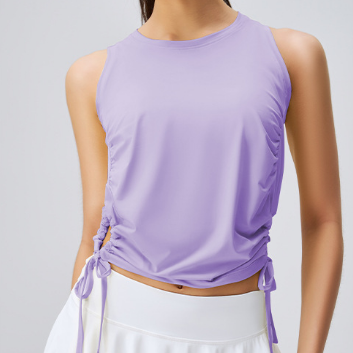 Yoga Wear Women Spring Summer Sun Protection Top Professional High End Fashionable Workout Clothes Vest Women Quick Drying Sports Blouse