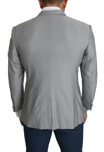 Dolce & Gabbana Light Gray Single Breasted SARTORIA Blazer