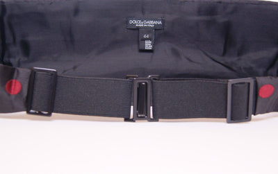 Dolce & Gabbana Black Waist Smoking Tuxedo Cummerbund Belt