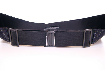 Dolce & Gabbana Blue Waist Smoking Tuxedo Cummerbund Belt