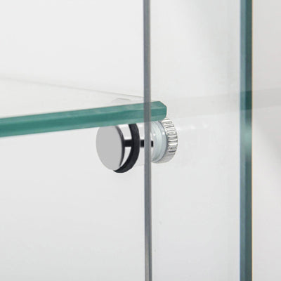 Tempered Glass Display Cabinet,Wine Cabinet, Storage Cabinet,File Cabinet, Tempered Glass Top,Bluetooth LED Light Strip,with Door Lock,suitable for Living Room, Bedroom,Hallway,Office,color:white