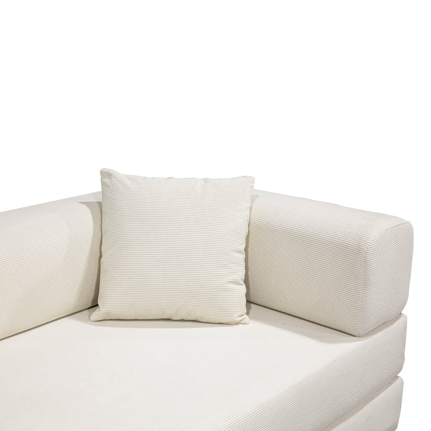 Double sofa, sofa bed, multifunctional compression sofa, wide body sofa, pure sponge sofa, fine striped velvet fabric sofa
