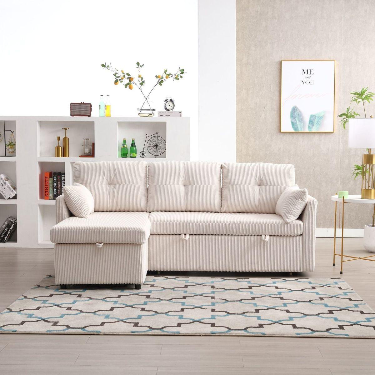 Modular Sectional Sofa L Shaped Modular Couch with Reversible Chaise Modular Sofa Sectional Couch with Storage Seats