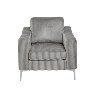 Lounge sofa with armrests that can be assembled,Convertible Sectional Corduroy Sofa,Gray