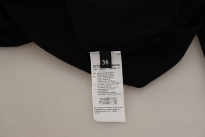 Dolce & Gabbana Black Lace Angel Roses Cardigan Sweater