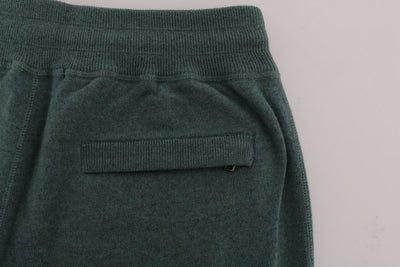 Dolce & Gabbana Green Cashmere Training Pants