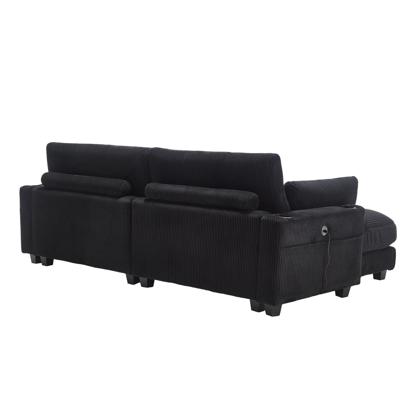 UNITED WE WIN Sleeper Sofa Couch Bed,Oversized Chaise Lounge Chair Cozy Cloud Couch