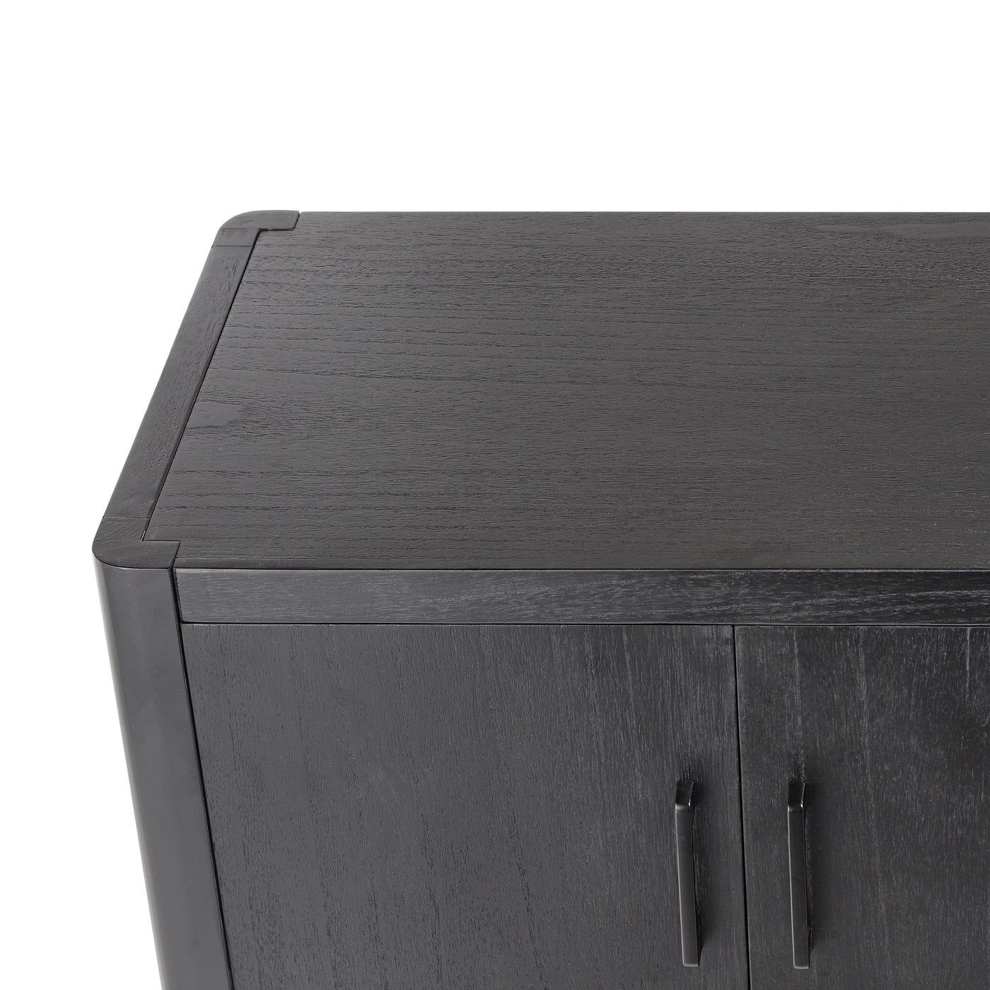 Mirod Farmhouse Style 4-Door Cabinet with Natural Finish, A Rustic Accent for Entryways or Small Spaces