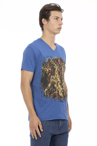 Trussardi Action Blue Cotton Men's T-Shirt