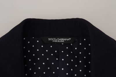 Dolce & Gabbana Blue Wool Formal Taormina Blazer