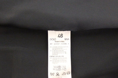 Dolce & Gabbana Blue Cotton Stretch Dress Vest Blazer