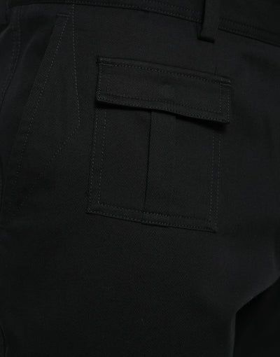 Dolce & Gabbana Black Gray slim Cotton Denim Jeans