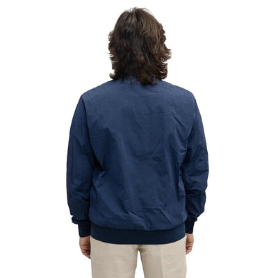 Refrigiwear Blue Nylon Men's Bomber Jacket