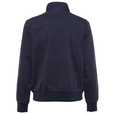 Refrigiwear Blue Cotton Men's Bomber Jacket