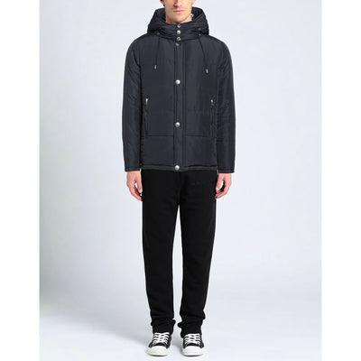 Aquascutum Blue Polyamide Men Jacket