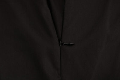 Dolce & Gabbana Black Silk Mesh Floral Lace Top