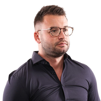 Lozza Brown Metal & Plastic Glasses (Frames)