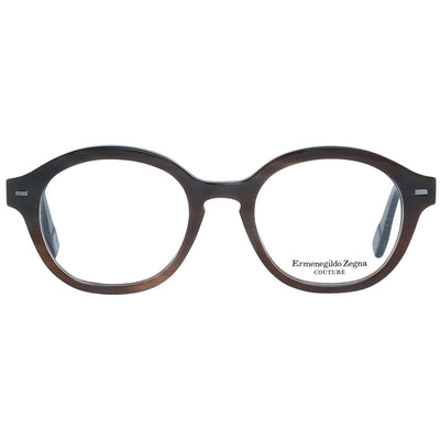 Ermenegildo Zegna Brown Horn Glasses (Frames)