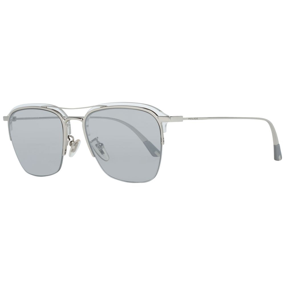Police Silver Metal & Plastic Sunglasses