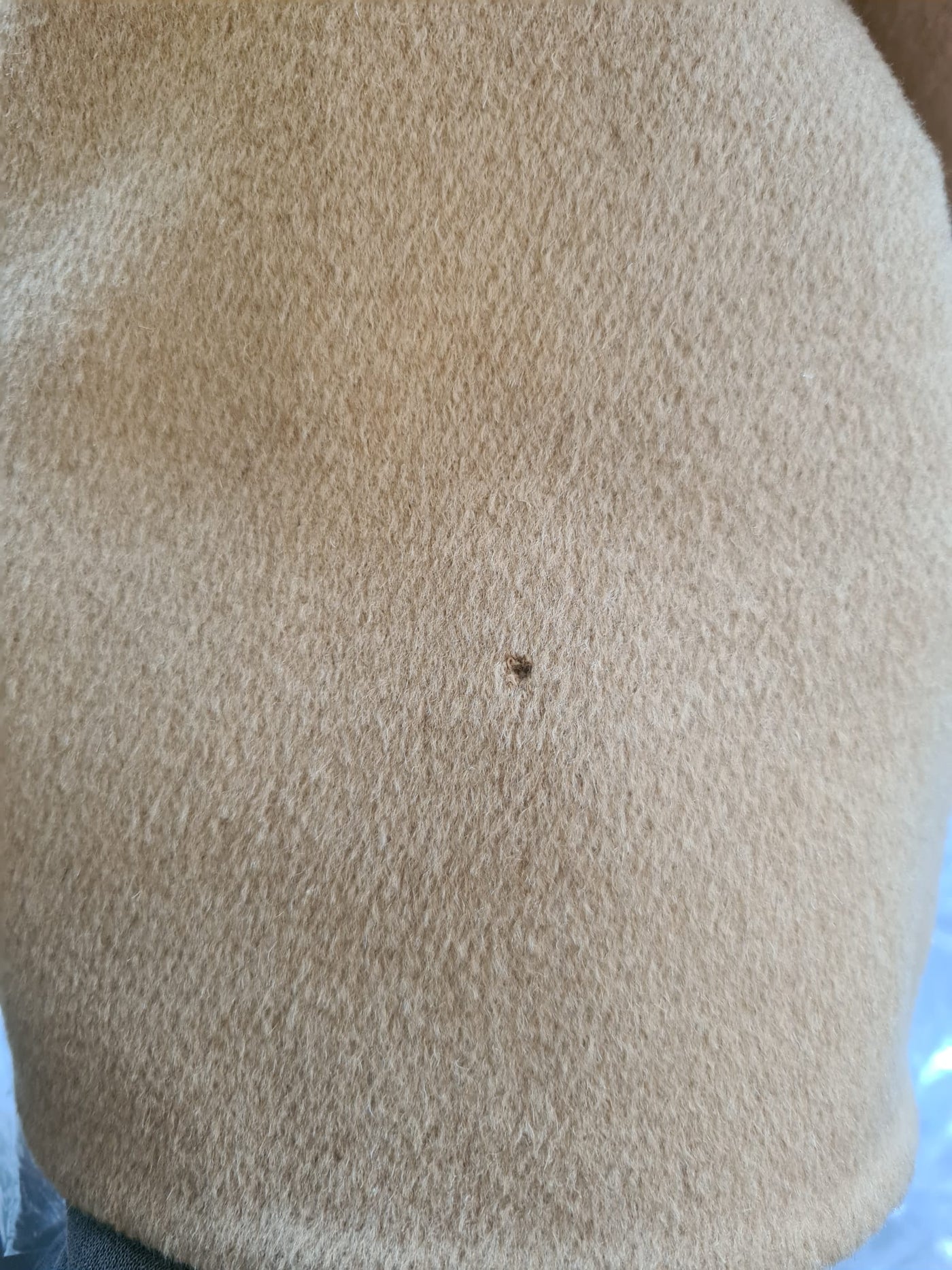 Dolce & Gabbana Beige Camel Skin Cashmere Shearling Overcoat Jacket