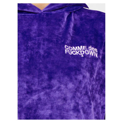 Comme Des Fuckdown Purple Polyester Women Sweater