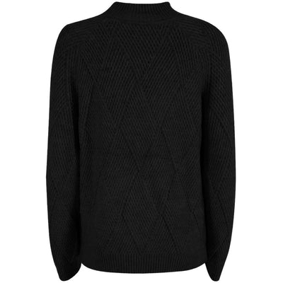 Yes Zee Black Acrylic Women Sweater