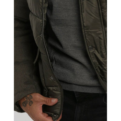 Yes Zee Green Wool Men Jacket