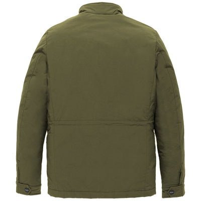 Refrigiwear Green Nylon Men Jacket With Four Pockets