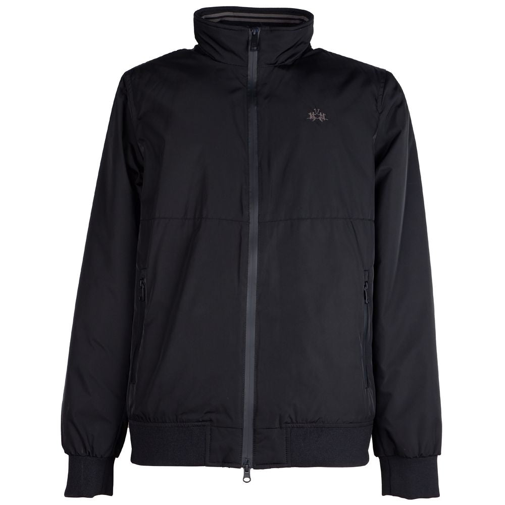 La Martina Black Polyester Men's Jacket