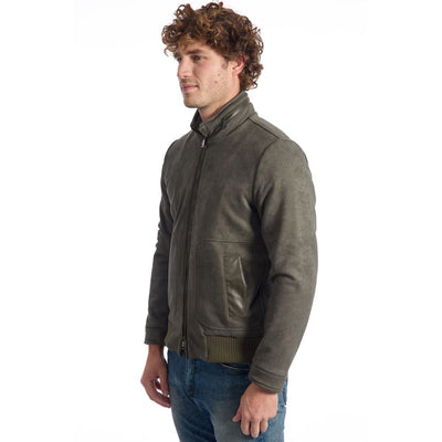 Roberto Pepe Luxury Green Eco Leather Men's Jacket