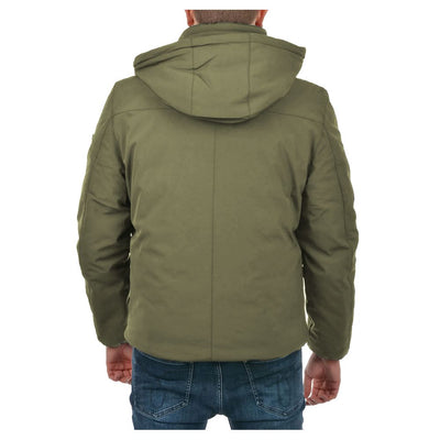 Yes Zee Green Nylon Men Jacket