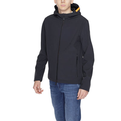 Suns Black Polyester Jackets & Coat