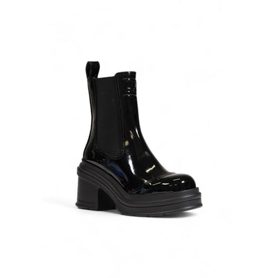 Armani Exchange Black Polyester Ankle Boots