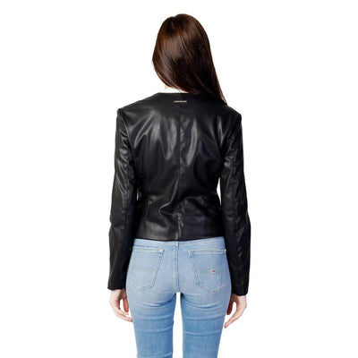Armani Exchange Black Leather Jacket
