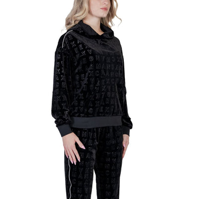 Armani Exchange Black Polyester Hoodie