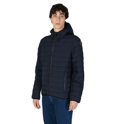 Suns Blue Polyester Jackets & Coat