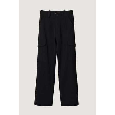Desigual Black Polyester Cropped Pant