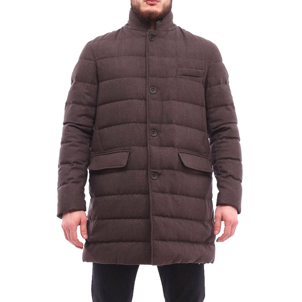 Herno Brown Wool Men Jacket