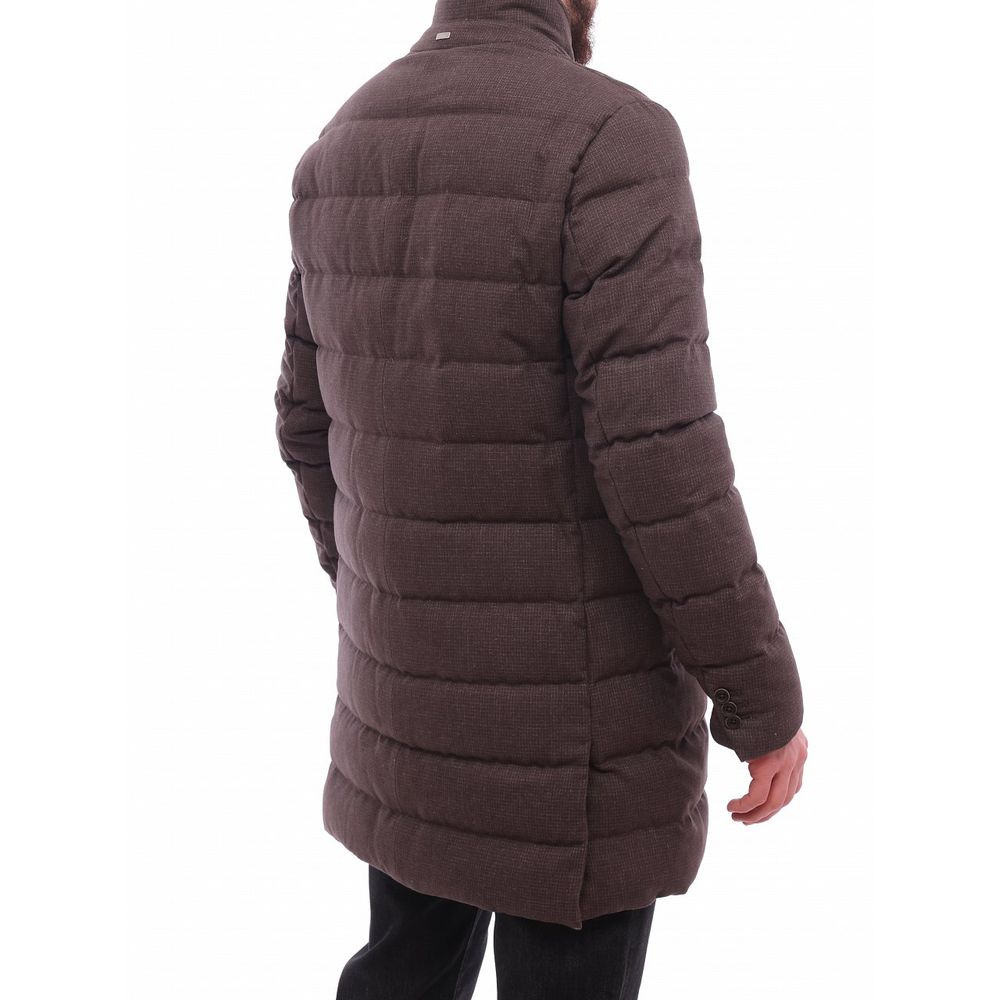 Herno Brown Wool Men Jacket